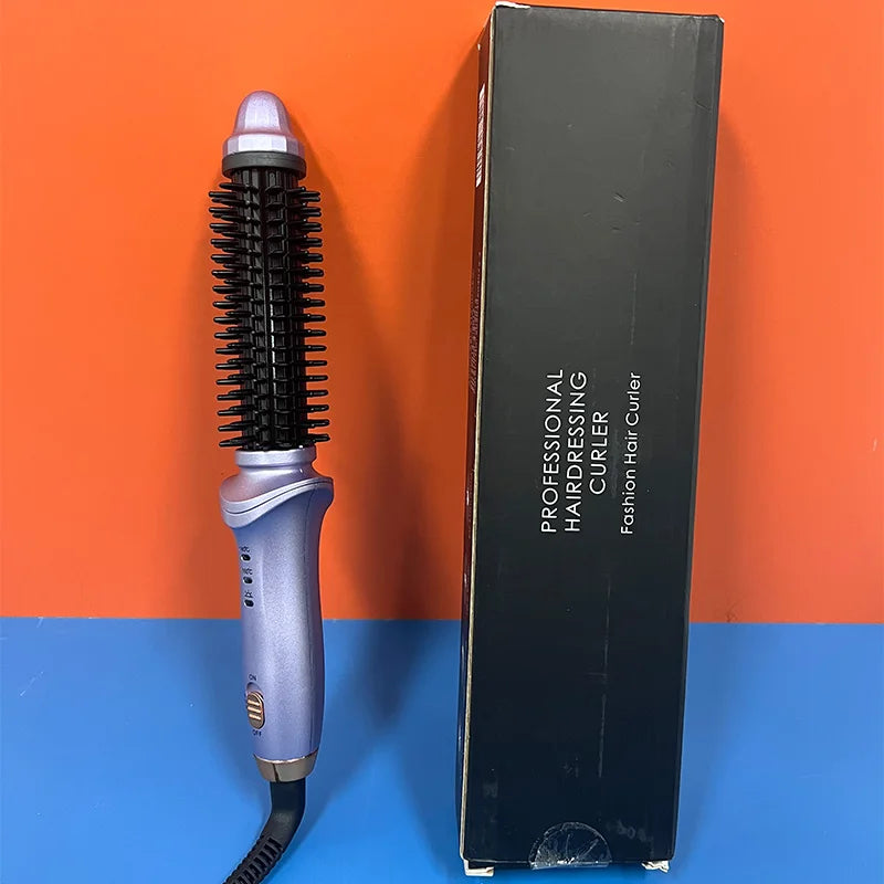 Rizador de pelo de alta calidad, calefacción eléctrica PTC, rizador de pelo portátil, peine rizador de pelo automático giratorio