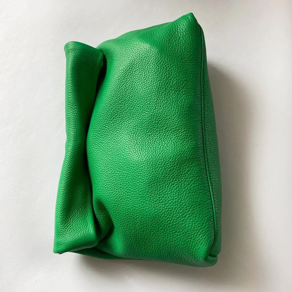 Bolsos de diseño de cuero genuino nuevo bolso de mano bolsillo para teléfono de noche de alta calidad para mujer