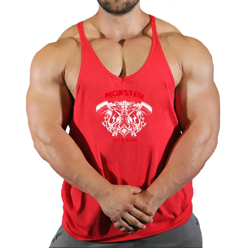 Stringer-Camiseta sin mangas de gimnasio para hombre, ropa de Fitness, chaleco de Culturismo