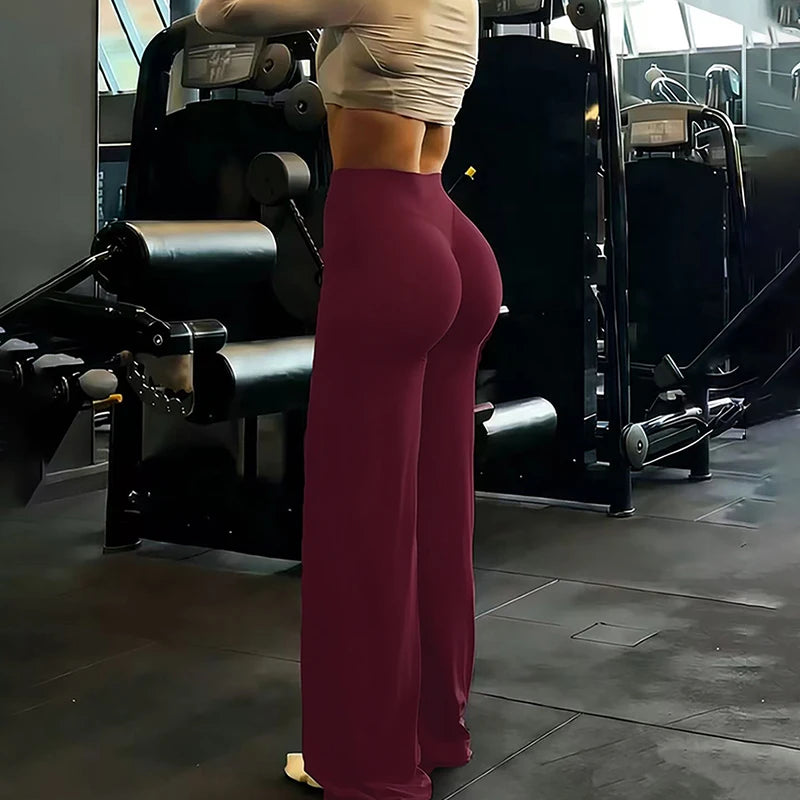 Mallas de pierna ancha para entrenamiento de gimnasio DAMA