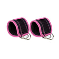 LOOGDEEL-Puños de tobillo con soporte de anillo en D, bandas de resistencia, correas de tobillo, Fitness, Yoga, extensión de fuerza de piernas, protector de gimnasio Unisex