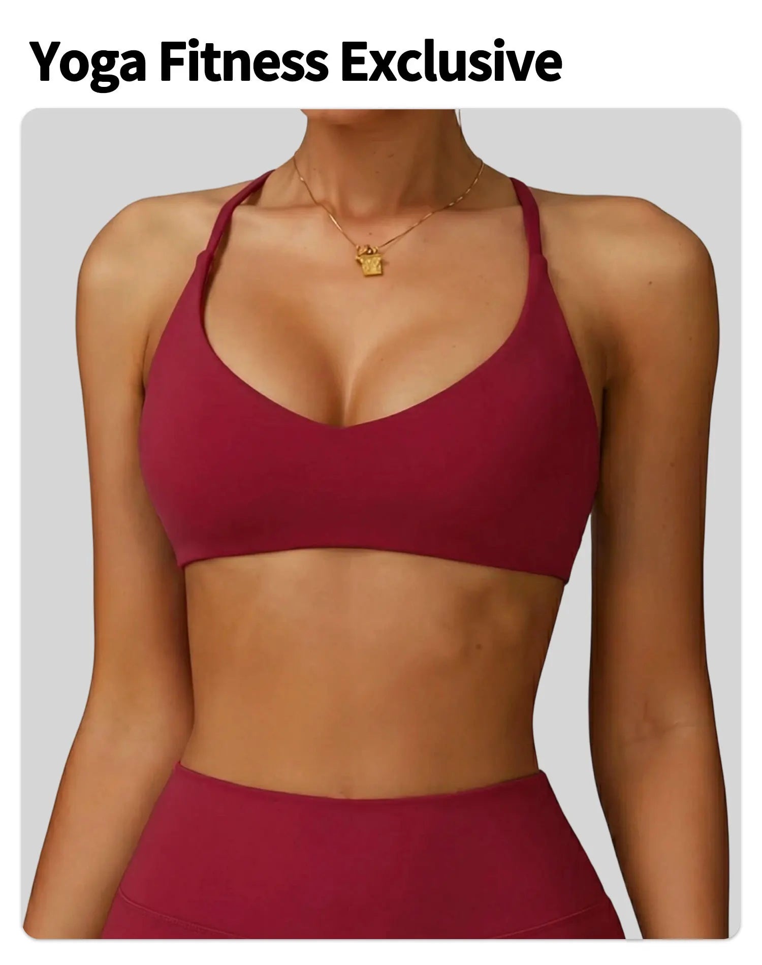 Sujetador deportivo de alto impacto para mujer, ropa interior de gimnasio con realce en la espalda, Top corto de Yoga cruzado, entrenamiento para correr, Fitness, Pilates, Color sólido