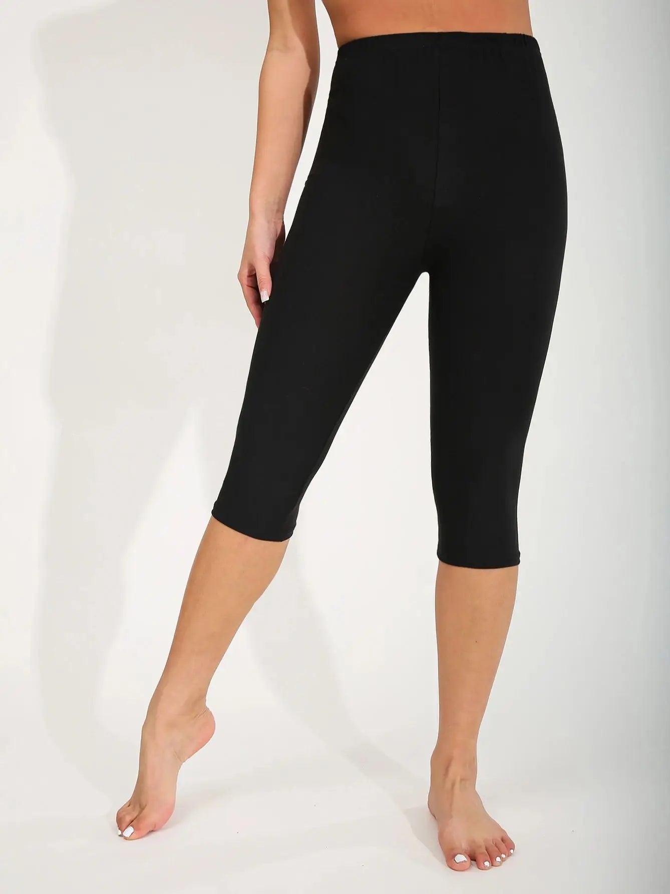 CUHAKCI Primavera Verano moda afilada Leggings de mujer Sexy Simple Color puro siete pantalones elásticos Fitness pantalones de Yoga atléticos