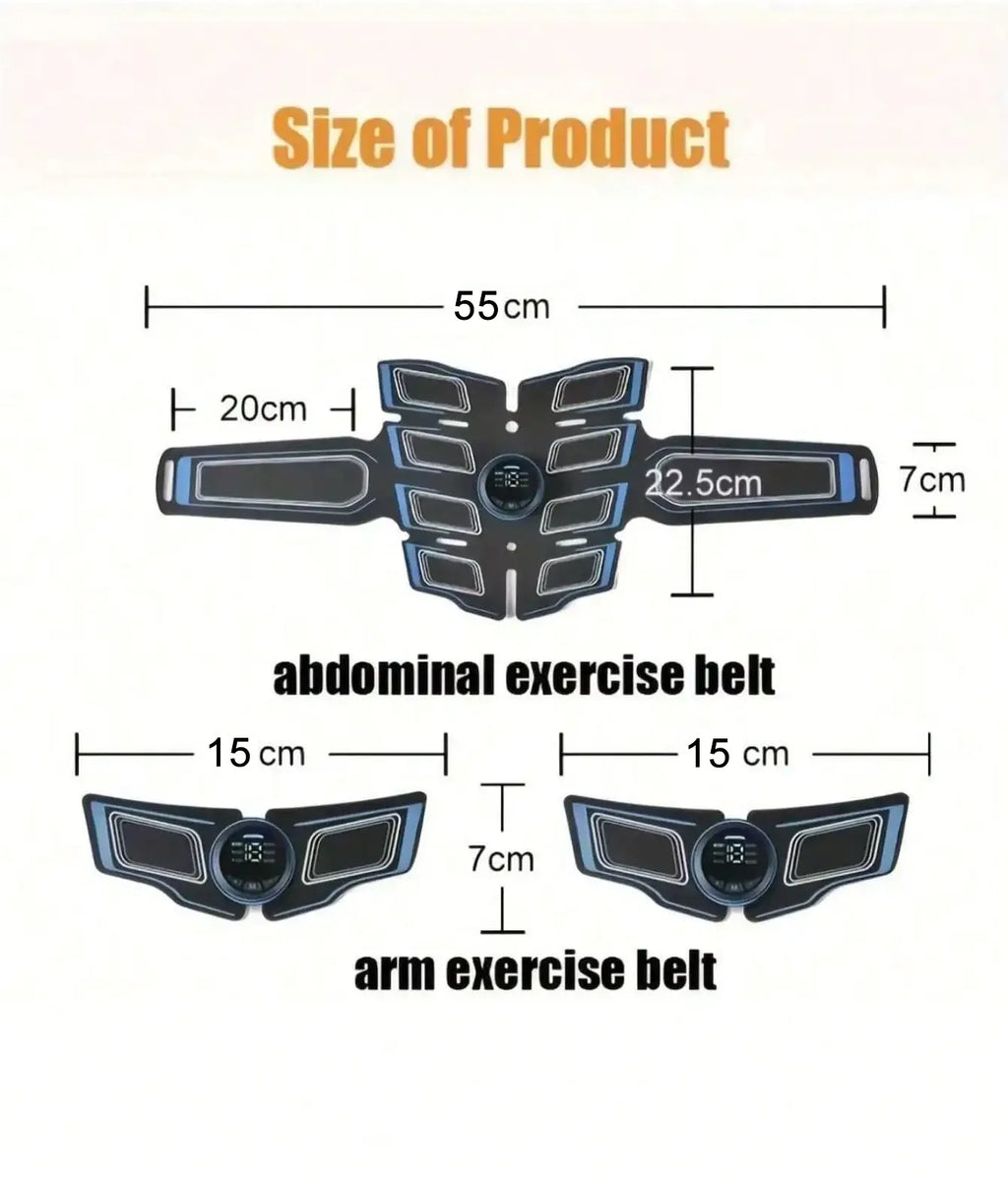 Entrenador muscular Abdominal recargable por USB, masajeador muscular