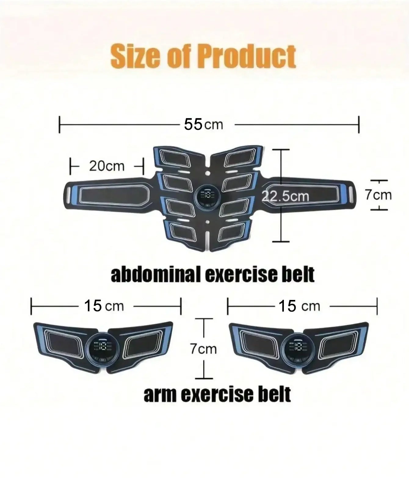 Entrenador muscular Abdominal recargable por USB, masajeador muscular