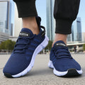 Tenis hombre, ligeros, suela blanda, malla, transpirables