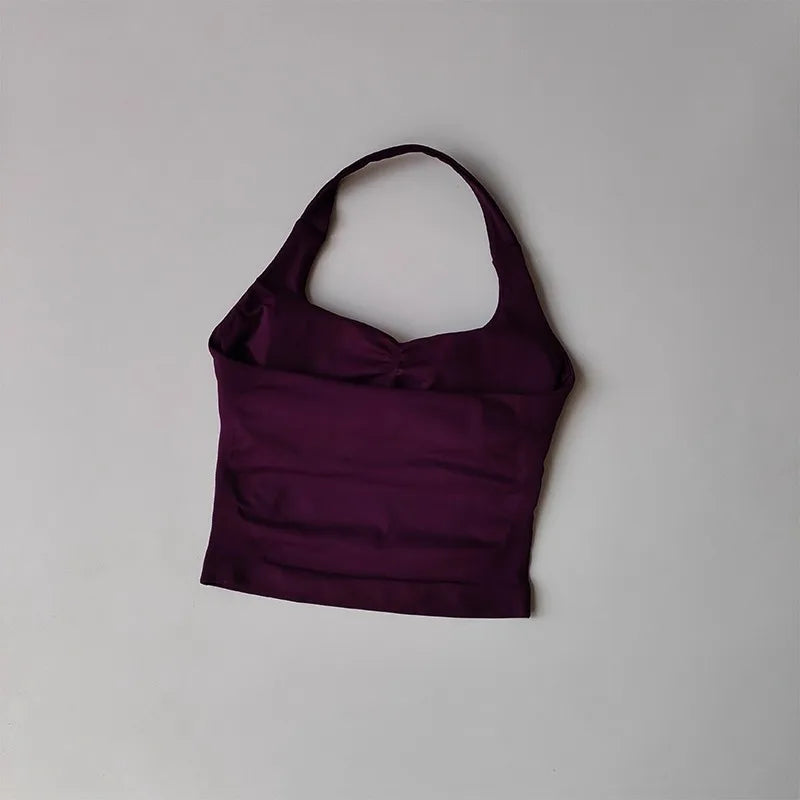 Chaleco de Yoga Halter, deportes para correr a prueba de golpes, ropa interior deportiva de alta resistencia, Fitness, tirantes de Pilates, espalda bonita, otoño