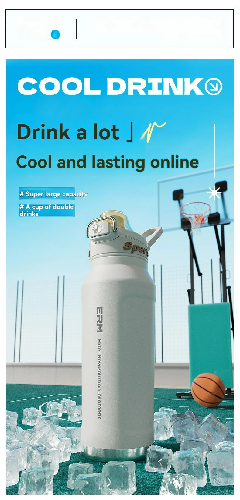 Taza aislada de 700ml, botella de agua para deportes al aire libre de acero inoxidable, taza térmica para oficina y hogar, mantiene el frío y el calor, termo