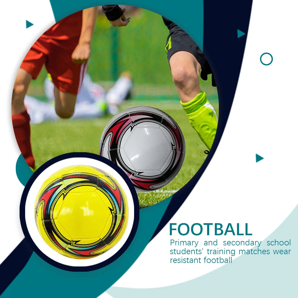 Pelotas de fútbol mundiales, talla oficial 5, costura a máquina, PVC, sin costuras, resistentes al desgaste, antideslizantes, juego de partido al aire libre, entrenamiento de fútbol