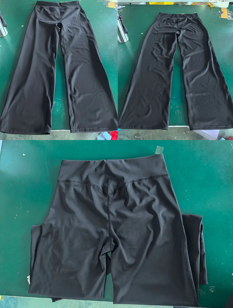 Mallas de pierna ancha para entrenamiento de gimnasio DAMA