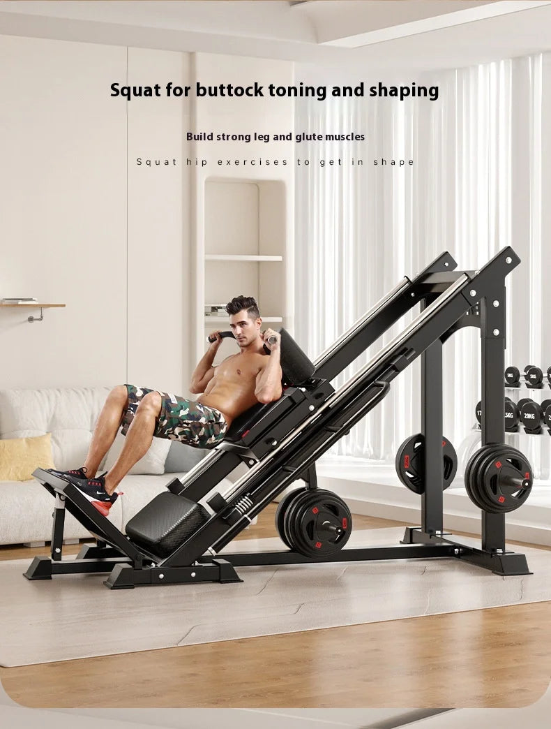 Máquina profesional de prensado de piernas para sentadillas, equipo de gimnasio en casa todo en uno, plataforma de entrenamiento de fuerza multifunción