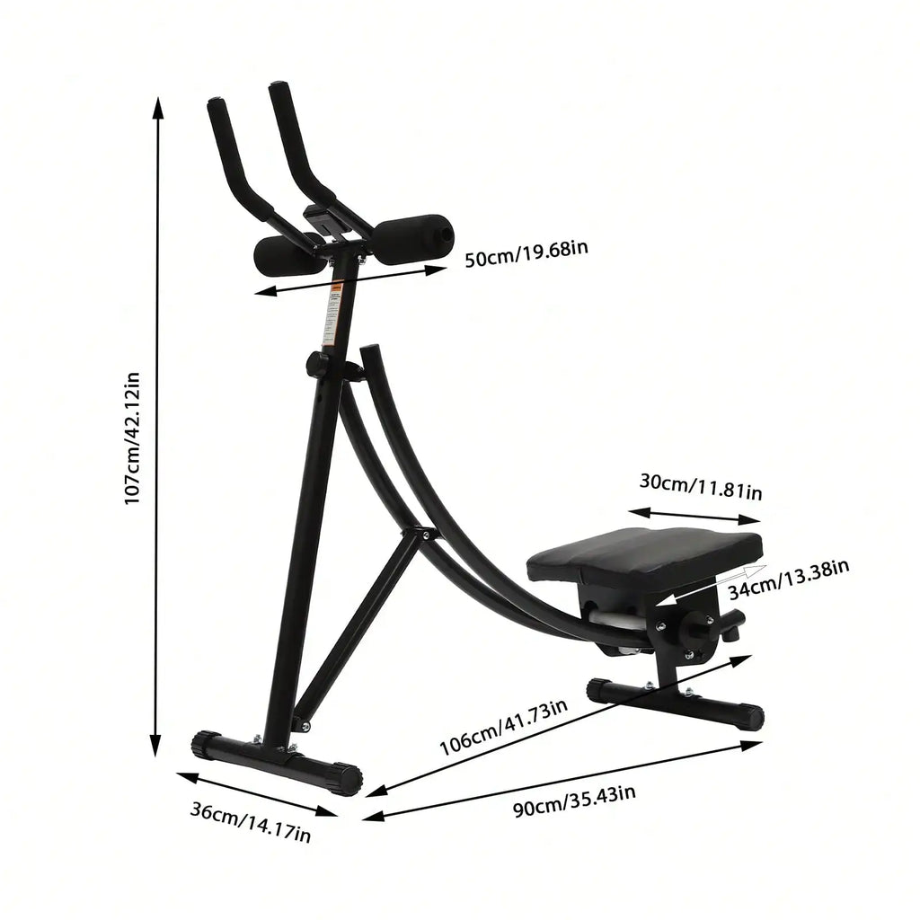Equipo de entrenamiento Ab para gimnasio en casa, máquina de ejercicio abdominal y central plegable con pantalla Digital de 3 intensidades, 330 libras