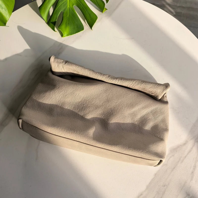 Bolsos de diseño de cuero genuino nuevo bolso de mano bolsillo para teléfono de noche de alta calidad para mujer