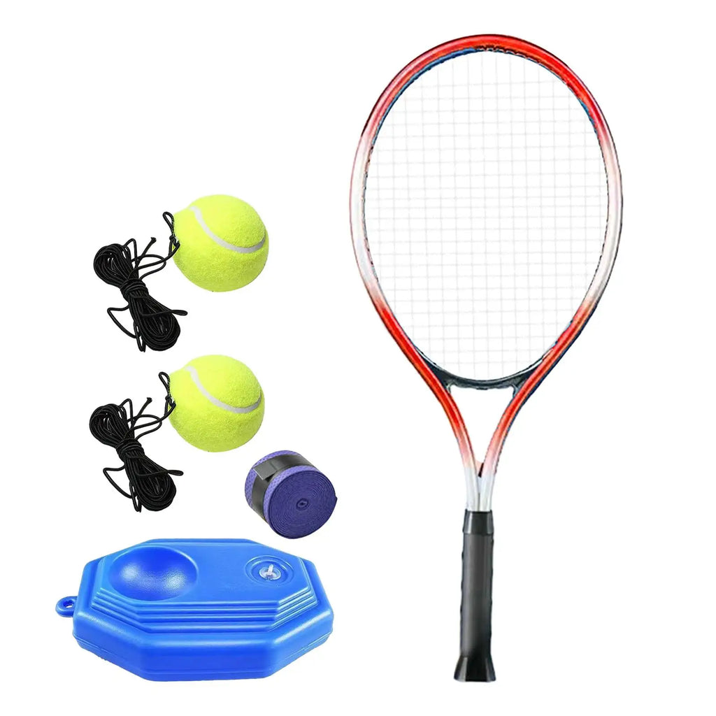 Entrenador de tenis, pelota de rebote, equipo de entrenamiento individual principiantes, ejercicio de un solo jugador, autopráctica para parque, jardín, patio trasero