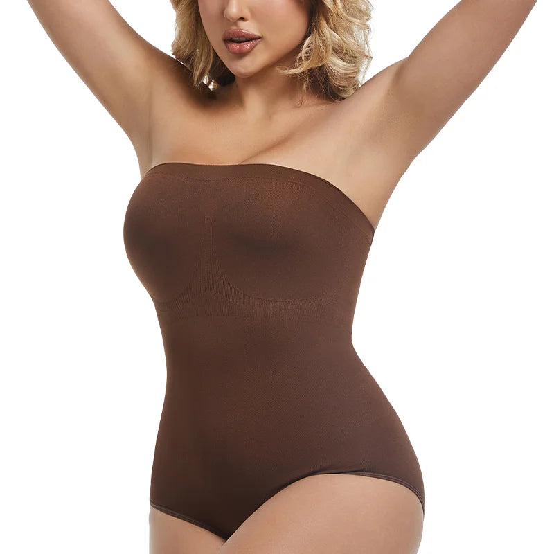 Body sin tirantes para mujer, ropa moldeadora sin costuras, Tops Tude, moldeador de cuerpo, entrenador de cintura de compresión, levantador de glúteos con realce, moldeador sin espalda