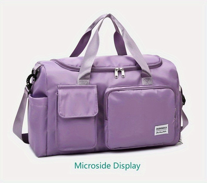 [Gran capacidad | Seco para ropa mojada] Bolsa gran capacidad con separación para ropa mojada mujer | Bolsa de viaje informal para estudiantes de corta distancia para hombres con compartimento para zapatos