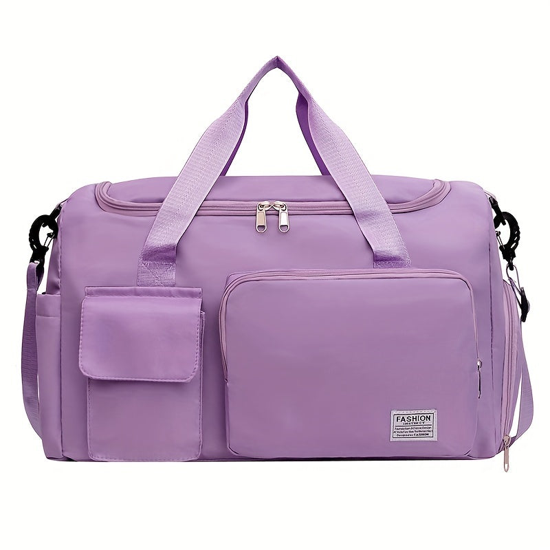[Gran capacidad | Seco para ropa mojada] Bolsa gran capacidad con separación para ropa mojada mujer | Bolsa de viaje informal para estudiantes de corta distancia para hombres con compartimento para zapatos