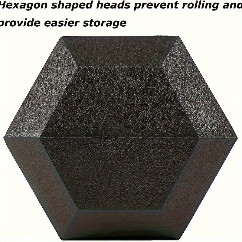 Juego de mancuernas hexagonales resistentes de 150 lb (incluye soporte)
