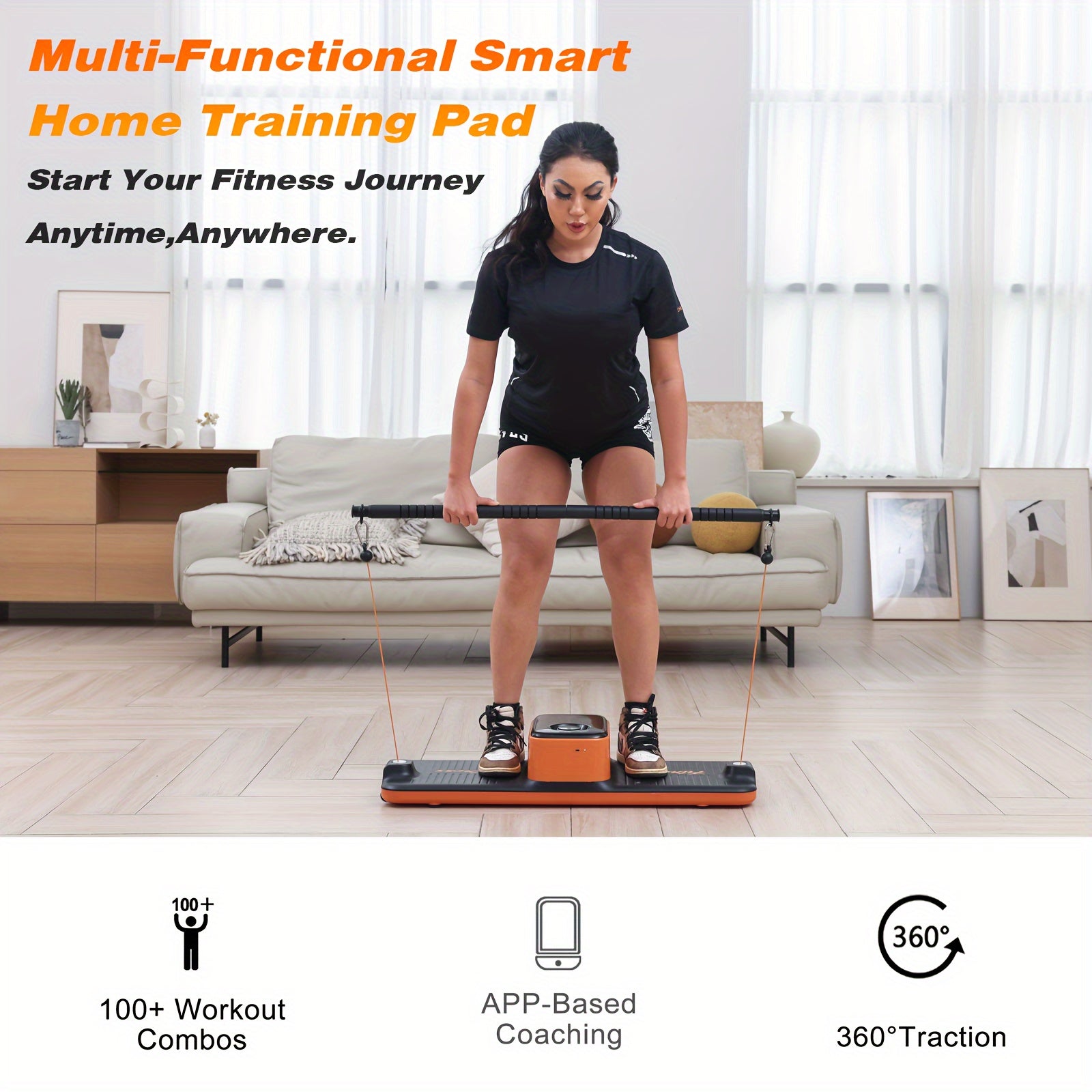 Máquina de cable para entrenamiento de fuerza de cuerpo completo, 220 lb, gimnasio inteligente
