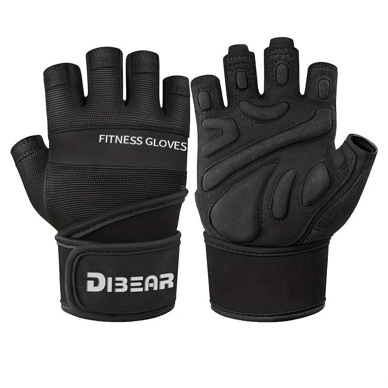Guantes de entrenamiento Ender-Neutral de medio dedo con soporte para la muñeca,