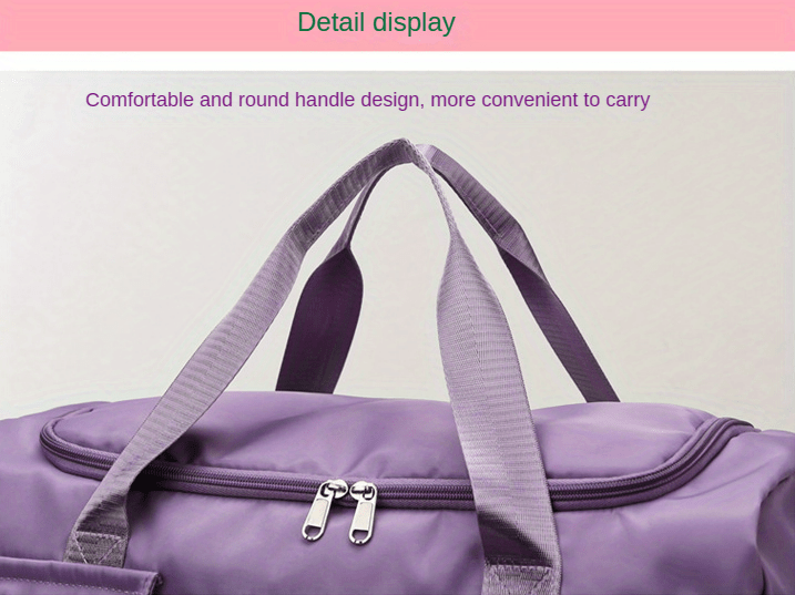 [Gran capacidad | Seco para ropa mojada] Bolsa gran capacidad con separación para ropa mojada mujer | Bolsa de viaje informal para estudiantes de corta distancia para hombres con compartimento para zapatos