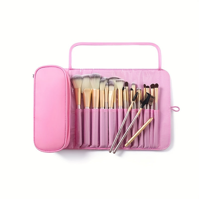 Bolsa de almacenamiento de brochas de maquillaje de gran capacidad,