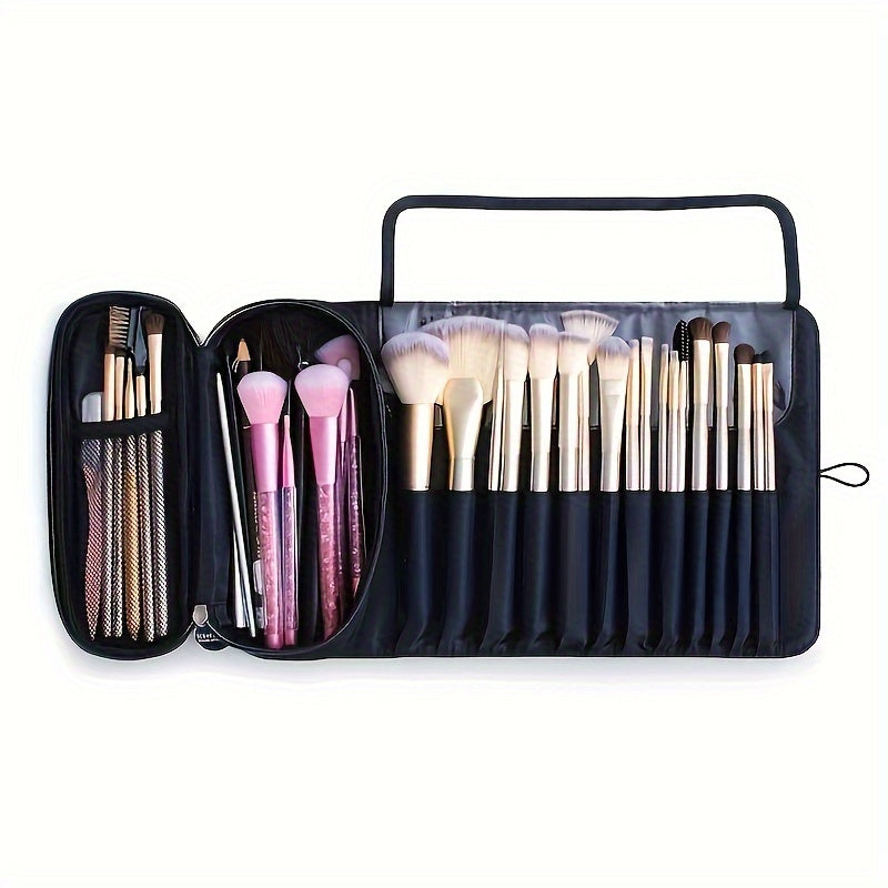 Bolsa de almacenamiento de brochas de maquillaje de gran capacidad,