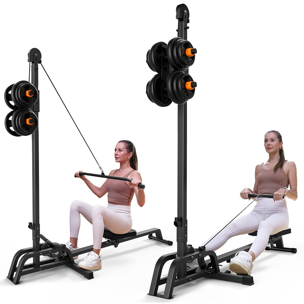 Máquina de remo plegable ONETWOFIT y máquina de dominadas para LAT, de remo compacta a