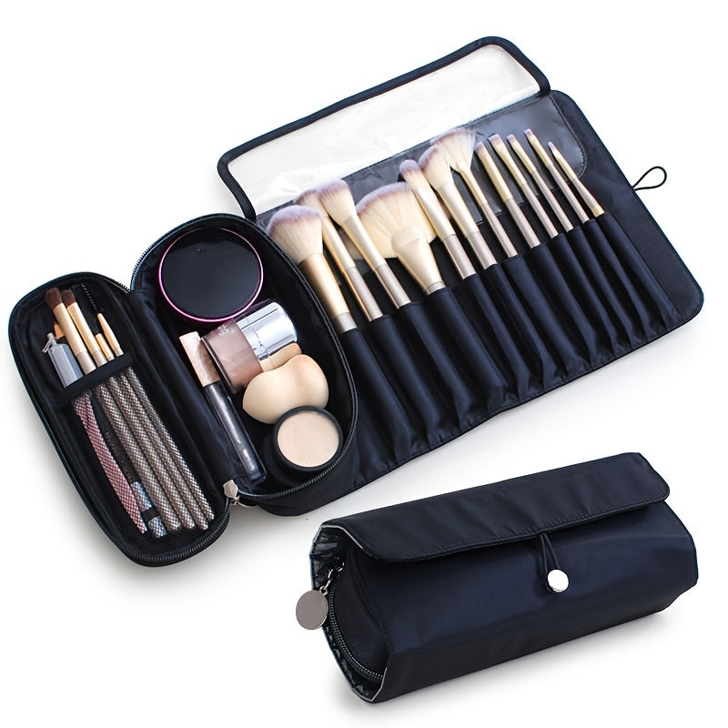 Bolsa de almacenamiento de brochas de maquillaje de gran capacidad,