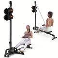Máquina de remo plegable ONETWOFIT y máquina de dominadas para LAT, de remo compacta a