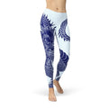 Leggings con diseño de dragón japonés para mujer.
